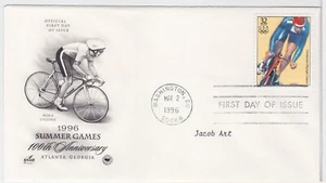 TurtlesTradingPost- Olympic Men's Bicycling 1996 #3068e FDC-Artcraft Variety - Picture 1 of 1