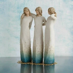 Willow Tree by My Side 3sister by My Side Sculpture Sculpted Handpainted Figure - Picture 1 of 4