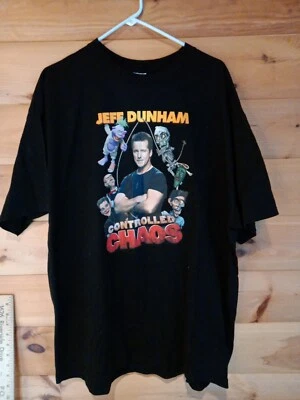 Camisa Jeff Dunham Controlled Chaos Adulto 2XL Negra Títeres Comedia Concierto Gira Foto 1 de 4