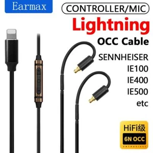 6N OCC Lightning TYPE-C Cable For Sennheiser IE100 IE400 IE500 IE100Pro 125cm - Picture 1 of 8