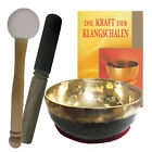 Sound bowl Bengali gold black approx. 600-700g laryngeal bowl with book. 70140