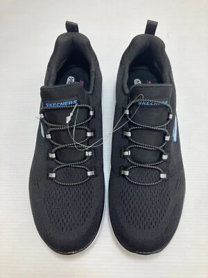 Skechers Ladies' Black Summits Women's Slip-On Sneaker Shoes - NEW Choose Size - Image 1 of 4