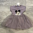 Disney Baby Girls Glitter Mickey Mouse Dress Lavender 3/4 Years Toddler Tutu