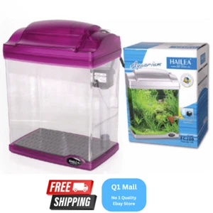HAILEA Aquarium/Fish Tank Small Complete Set Includes filter Pump & Light 4.8L - Picture 1 of 1