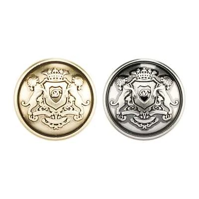 5pcs Metal Buttons with Lion Design Vintage Sewing Accessories for DIY Crafts - Image 1 of 3
