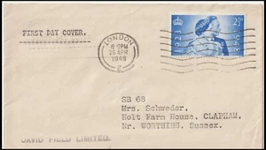 GB 1948 2 1/2d SILVER WEDDING FDC (F) - Picture 1 of 1