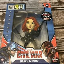 Marvel Captain America: Civil War Black Widow M48 Metals Die Cast 4in Figure New