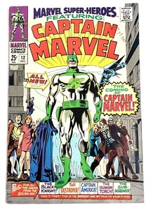 MARVEL SUPER HEROES  #12 - (1967) CAPTAIN MARVEL 1ST APPEARANCE - Picture 1 of 8