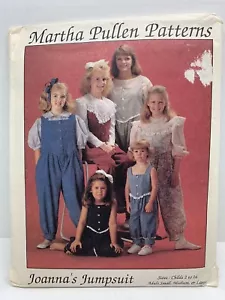 Martha Pullen Joanna's Jumpsuit Sewing Pattern Child And Misses - Picture 1 of 9