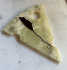 TEN TAUSEND VILLAGES Onyx Käsebrett mit Maus Käsemesser Schweizer Käse