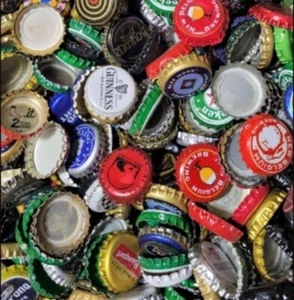 5 Pfund Lot verschiedene Bier Kronkorken Kunsthandwerk Sammlung Spielfiguren Mosaik - Bild 1 von 8