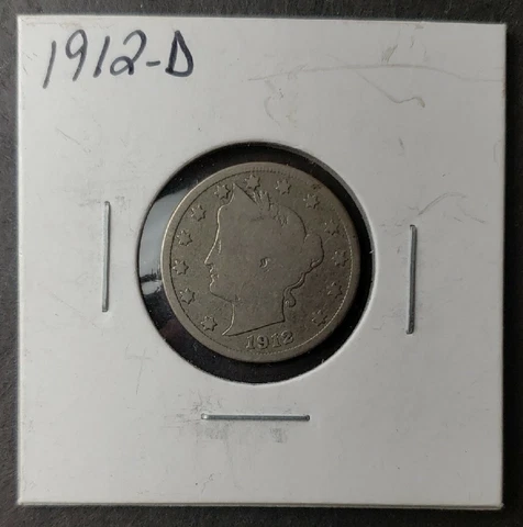 1912 D 5c Liberty Head Nickel Cover