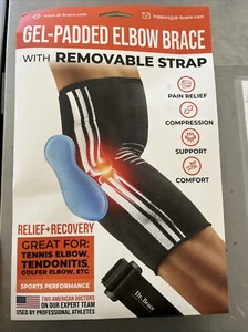 Dr. Brace ELITE Elbow Brace Support, Compression Sleeve Size S Black/pink New - Picture 1 of 3