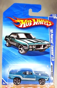 2010 Hot Wheels #88 Muscle Mania 10/10 69 PONTIAC FIREBIRD T/A Teal Variant MC5 - Picture 1 of 5