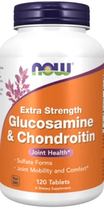 NOW Foods Glucosamin & Chondroitin extra stark 120 Tabletten, Gelenkunterstützung - Bild 1 von 4