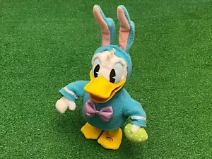 HALLMARK DISNEY 14" DONALD DUCK ANIMATED EASTER BUNNY PLUSH, SINGS, TALKS, WALKS - Picture 1 of 9