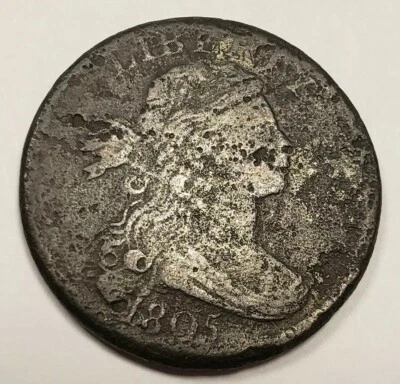 1805 1c busto drapeado centavo grande - detalhe de grau médio - SKU-Y1249 - Imagem 1 de 4