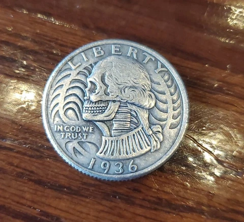 ZOMBIE HOBO NICKEL COIN SOUVENIR NICKEL BULLION Cover