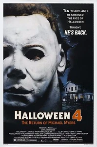 HALLOWEEN 4 The Return of Michael Myers Movie Poster Horror (1988) - Picture 1 of 2