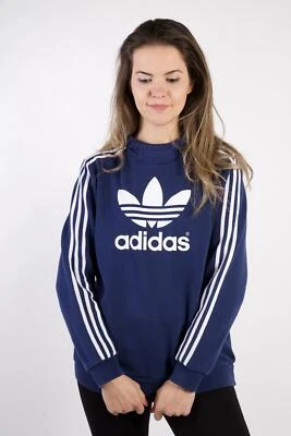 Adidas Track Top Hoodie 90s Retro Vintage Blue Size M -SW2263 - Image 1 of 4