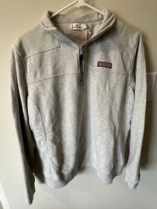 Vineyard Vines Women’s Shep Shirt XL Gray Quarter Zip - Picture 1 of 5