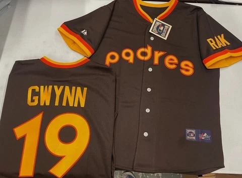 SAN DIEGO TONY GWYNN PADRES RAY KROCK COOPERSTOWN JERSEY NEW TAGS MAJESTIC Cover