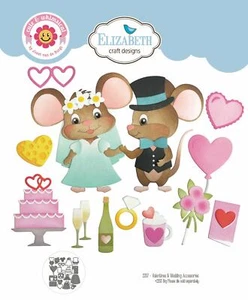 Elizabeth Craft Valentines and Wedding Accessories Die : Meet the Mice Collecti - Picture 1 of 6