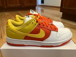 Nike By You Dunk Low Candy Corn White Orange Yellow FN0569 900 Men's Size 10.5 - Picture 1 of 8