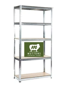 5 Tier Racking Shelf Heavy Duty Garage Shelving Storage Shelves Unit 180x90x40cm - Picture 1 of 8