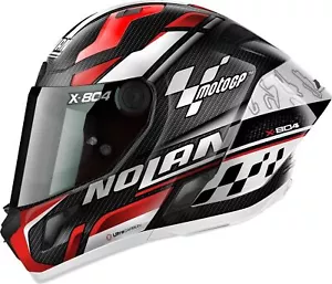 CASCO FIBRA INTEGRALE NOLAN X-804 RS U.C. REPLICA MOTO GP 022 PIU' Visiera GREEN - Imagen 1 de 3