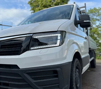 Led Tagfahrlicht Scheinwerfer schwarz für VW Crafter ab 2017 DYNAMISCHER BLINKER - Bild 1 von 4