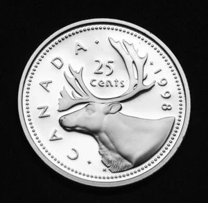Moneda de 25¢ de plata proof 1998 del conjunto en UNC MS - Imagen 1 de 2