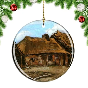 Van Gogh Cottage With Decrepit Barn And Christmas ornament city travel souvenir - Picture 1 of 3