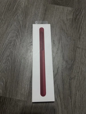 Genuine OEM Apple Pencil Pro 1st 2nd Gen Case Holder Cover - Red Leather - Image 1 of 4