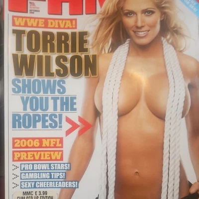 FHM Magazine September 2006 Torrie Wilson WWE WWF DIVAS USA EDITION - Image 1 of 4