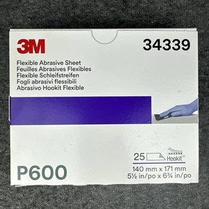 3M 34339 Flexible Abrasive Hookit Sheet 270J P600 Grit (25 Sheets) - Bild 1 von 11
