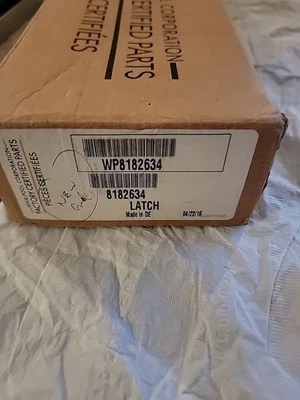 Cerradura de puerta lavadora Whirlpool OEM 8182634 WP8182634, 34001265, DC64-00519B - Imagen 1 de 4
