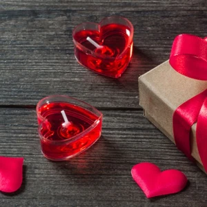1 Set of Heart Candle Container with Wick Candle Making Accessories Candle C - Picture 1 of 12