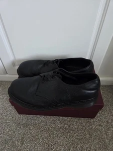 Dr Martens Made in England 1461 Titan Black Leather Shoes Size UK 11 - Picture 1 of 10