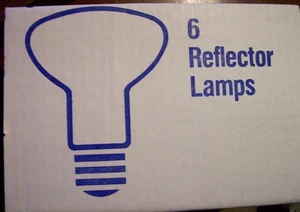 PHILIPS 6 Pack 50R20 Reflector Light Bulbs 50Watt 115-125 V Warm White Bulbs NEW - Picture 1 of 7