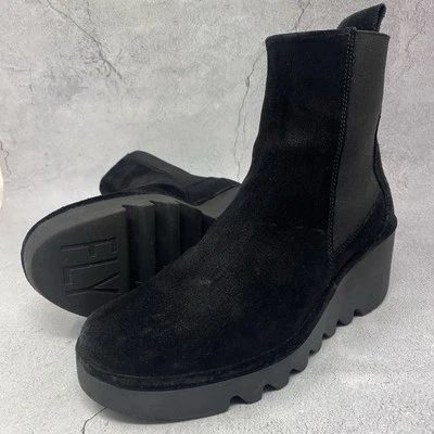 Fly London Bagu Clásico Cuña Chelsea Botines Mujer Talla 39 EE. UU. 8 - 8,5 M Foto 1 de 4