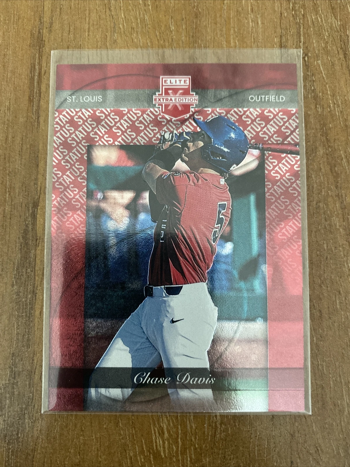 2023 Panini Elite Extra Edition - Chase Davis - Red Status Parallel - 161/199