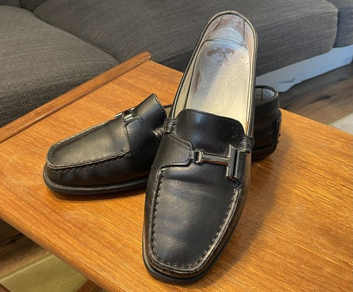 TOD’S Mocassini da donna neri Tods in pelle taglia 36 UK 3 5