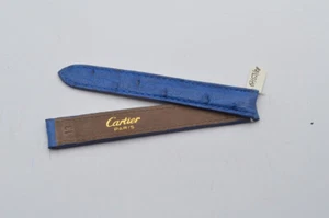 CARTIER LEDER ARMBAND BRACELET 13MM FALTSCHLIESSE 12MM 13-12 BLAU - Bild 1 von 2