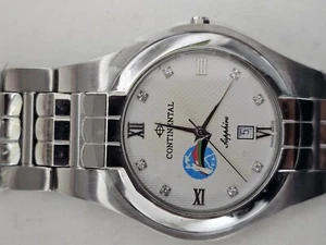 Rare Spacial UK Logo Continental Sapphire Swiss Mens Quartz Watch - Picture 1 of 19