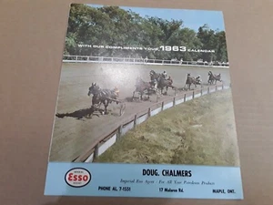 Esso Gas Station Calendar 1963 Garage Oil Vintage Service Station Advertising - Picture 1 of 7