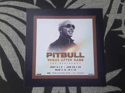  PITBULL VEGAS After Dark Residency Nov '24 Jan '25 & Mar '25 PROMO MAGNET - Image 1 of 4