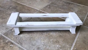 "Organizer da tavolo shabby chic legno effetto invecchiato 14,25 x 4,25 x 2,75" - Foto 1 di 12