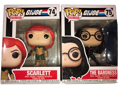 Funko Pop! Retro Toys: G.I. Joe Scarlett & Baroness (#74 & #75) - Image 1 of 4