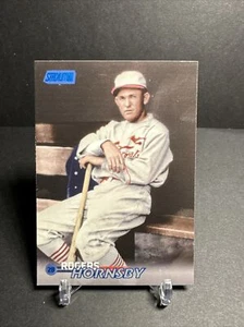 2023 Topps Stadium Club #239 Rogers Hornsby Blue Foil Parallel #32/50 Cardinals - Picture 1 of 3